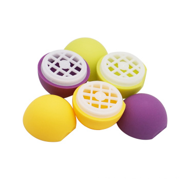 Caja cosmética de plástico con contenedor de bálsamo labial con forma de huevo